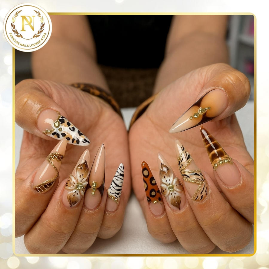 Nail design by Paradise Nails Lounge and Spa